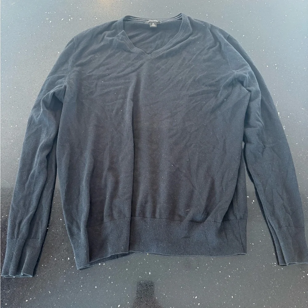 Men's Black Banana Republic Luxury Blend V-Neck Sweater